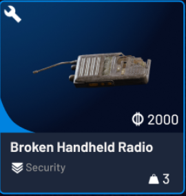 Broken Handheld Radio