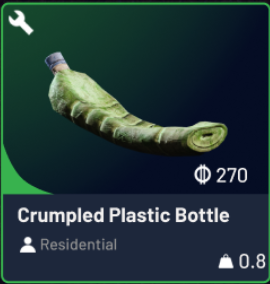 Crumpled Plastic Bottle