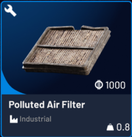 Polluted Air Filter
